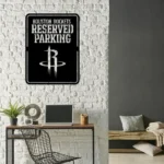 Houston Rockets Metal Sign Reserved Parking 1