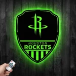 Houston Rockets Metal Sign Shield Shape 1