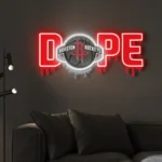 Houston Rockets Neon Sign Dripping Dope 1