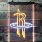 Houston Rockets Neon Sign Letter B Glow 1