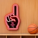 Houston Rockets Neon Sign Nba Foam Finger 1