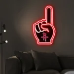 Houston Rockets Neon Sign Nba Foam Finger 1