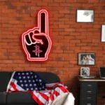 Houston Rockets Neon Sign Nba Foam Finger 1
