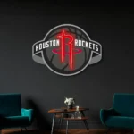 Houston Rockets Neon Sign Rockets Neon Art 1