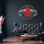 Houston Rockets Neon Sign Rockets Neon Art 1