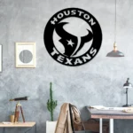 Houston Texans Metal Sign Logo 1
