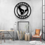 Houston Texans Metal Sign Nfl 1