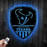 Houston Texans Metal Sign Shield Shape 1