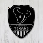 Houston Texans Metal Sign Shield Shape 1