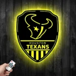 Houston Texans Metal Sign Shield Shape 1