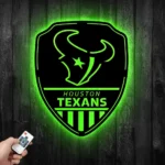 Houston Texans Metal Sign Shield Shape 1