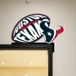 Houston Texans Metal Sign Texans Football Logo 1