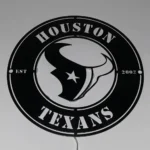 Houston Texans Metal Sign Texans Lone Star 1