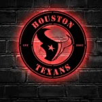 Houston Texans Metal Sign Texans Lone Star 1