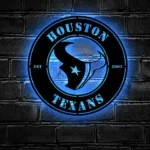 Houston Texans Metal Sign Texans Lone Star 1