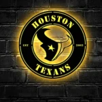 Houston Texans Metal Sign Texans Lone Star 1