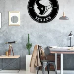Houston Texans Metal Sign Texans Lone Star 1