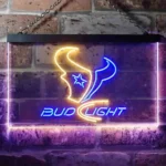 Houston Texans Neon Sign Detailed Bud Light 1