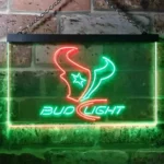 Houston Texans Neon Sign Detailed Bud Light 1