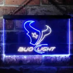 Houston Texans Neon Sign Detailed Bud Light 1