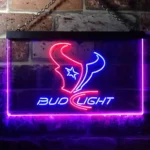 Houston Texans Neon Sign Detailed Bud Light 1