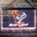 Houston Texans Neon Sign Detailed Bud Light 1