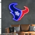 Houston Texans Neon Sign Horned Bull Star 1