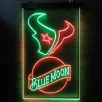 Houston Texans Neon Sign Navy Moon Est 2002 1