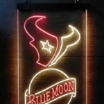 Houston Texans Neon Sign Navy Moon Est 2002 1