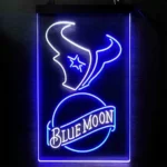 Houston Texans Neon Sign Navy Moon Est 2002 1