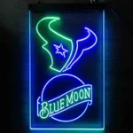 Houston Texans Neon Sign Navy Moon Est 2002 1
