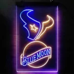 Houston Texans Neon Sign Navy Moon Est 2002 1