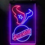 Houston Texans Neon Sign Navy Moon Est 2002 1