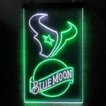 Houston Texans Neon Sign Navy Moon Est 2002 1
