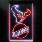 Houston Texans Neon Sign Navy Moon Est 2002 1