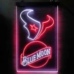 Houston Texans Neon Sign Navy Moon Est 2002 1