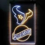 Houston Texans Neon Sign Navy Moon Est 2002 1