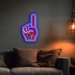 Houston Texans Neon Sign Nfl Foam Finger 1