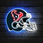 Houston Texans Neon Sign Nfl Football Helmet Acrylic Led 1
