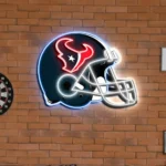 Houston Texans Neon Sign Nfl Football Helmet Acrylic Led 1