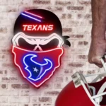 Houston Texans Neon Sign Skull 1