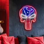 Houston Texans Neon Sign The Punisher 1
