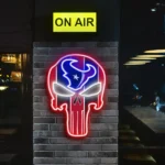 Houston Texans Neon Sign The Punisher 1