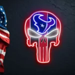 Houston Texans Neon Sign The Punisher 1