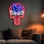 Houston Texans Neon Sign The Punisher 1