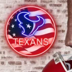 Houston Texans Neon Sign Us Pennant Acrylic 1