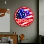 Houston Texans Neon Sign Us Pennant Acrylic 1