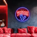 Houston Texans Neon Sign Vintage Acrylic 1