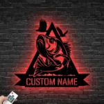 Hunting Fishing Metal Sign Bass Casting 1