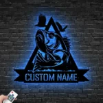 Hunting Fishing Metal Sign Bass Casting 1